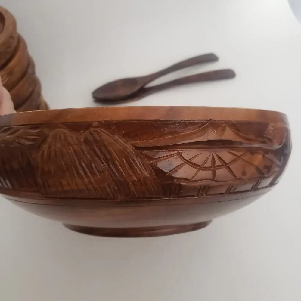Wooden vtg hand